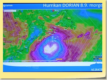 Hurrikan Dorian zwingt uns schneller nach Kanada