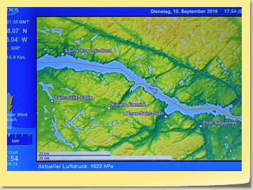 Fahrt durch den Saguenay Fjord