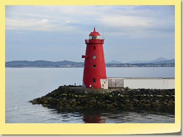 Poolbeg Leuchtturm von 1767, Hafeneinfahrt Dublin