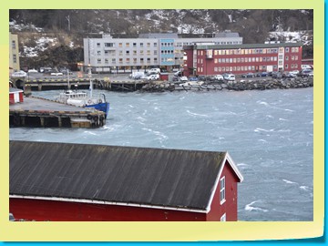 Narvik bei starkem Wind