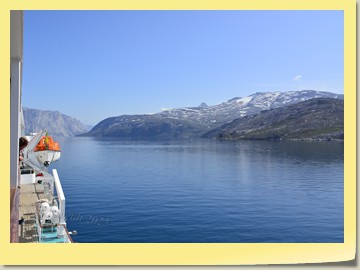 Zusätzliche schöne Fjord Fahrt, um den Sturm in der Davis-Straße auszuweichen