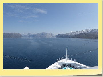 Zusätzliche schöne Fjord Fahrt, um den Sturm in der Davis-Straße auszuweichen