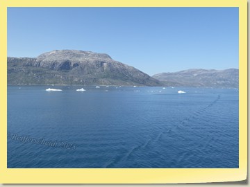 Zusätzliche schöne Fjord Fahrt, um den Sturm in der Davis-Straße auszuweichen