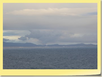 Vulkanrauchsäulen süd lich von Reykjavik