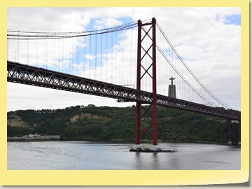 Einfahrt in Lissabon