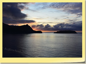 Erster Blick auf Porto Santo - Badeinsel von Madeira