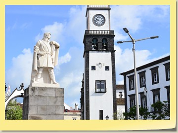 Statue von Gonçalo Velho Cabral