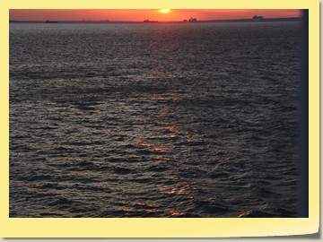 Sonnenuntergang auf der Nordsee