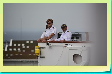 Anlegemanöver mit Kap. Morten Hanssen