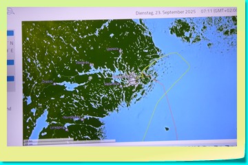 Zu windig für die südliche Einfahrt - daher von Norden