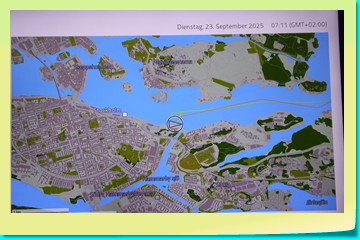 Zu windig für die südliche Einfahrt - daher von Norden