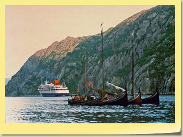 Die BREMEN im Hardangerfjord