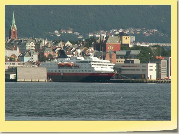 Hurtigrutenterminal in Bergen / Norwegen