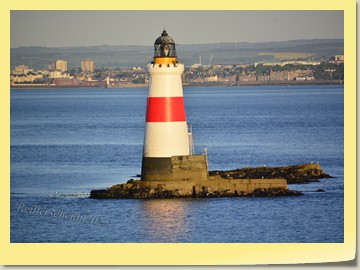 Oxcars Leuchtturm im Firth of Forth, T. und D. A Stevenson 1886