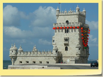 Stadtrundfahrt mit Torre de Belém in Lissabon / Portugal