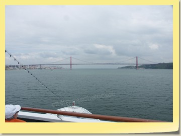 Brücke des 25. April in Lissabon / Portugal
