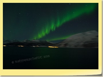 Unser erstes Nordlicht bei Tromsø
