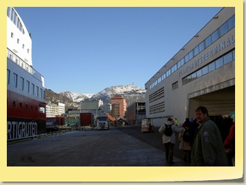 Ausschiffung in Bergen